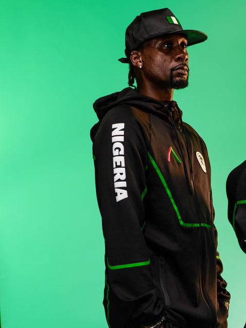 Unisex Team Nigeria Zipper Hoodie