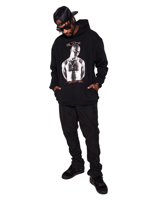 Unisex Tupac x Actively Black Hoodie