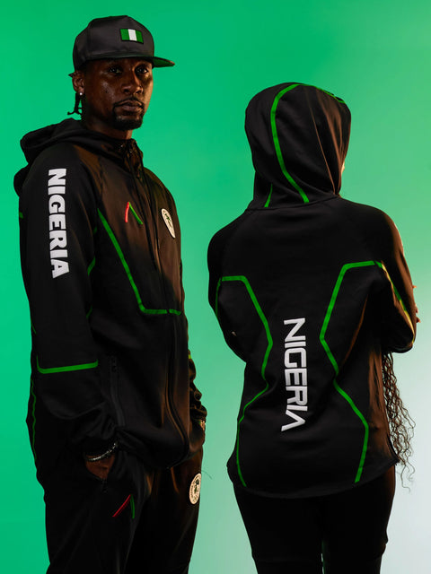 Unisex Team Nigeria Zipper Hoodie