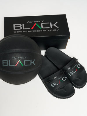 Actively Black Premium Slides 2.0