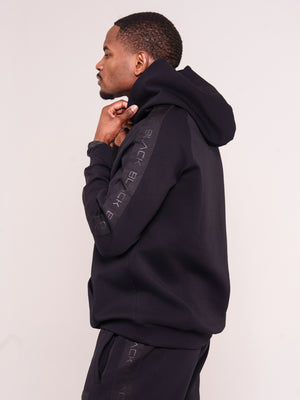 Men's Black Band Luxe Hoodie