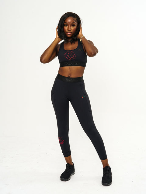 Women's FUBU x Actively Black Sports Bra