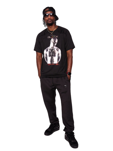 Unisex Tupac x Actively Black Performance Shirt