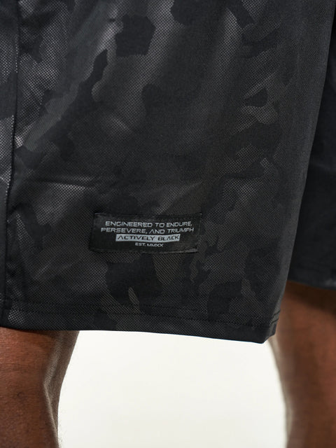 Men's Black Camo 2.0 Performance Shorts