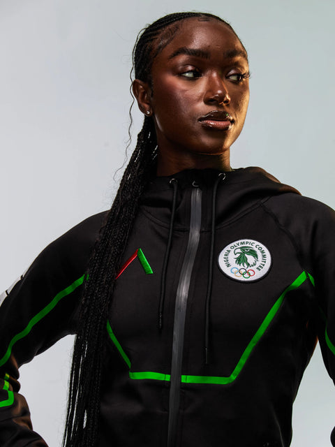 Unisex Team Nigeria Zipper Hoodie