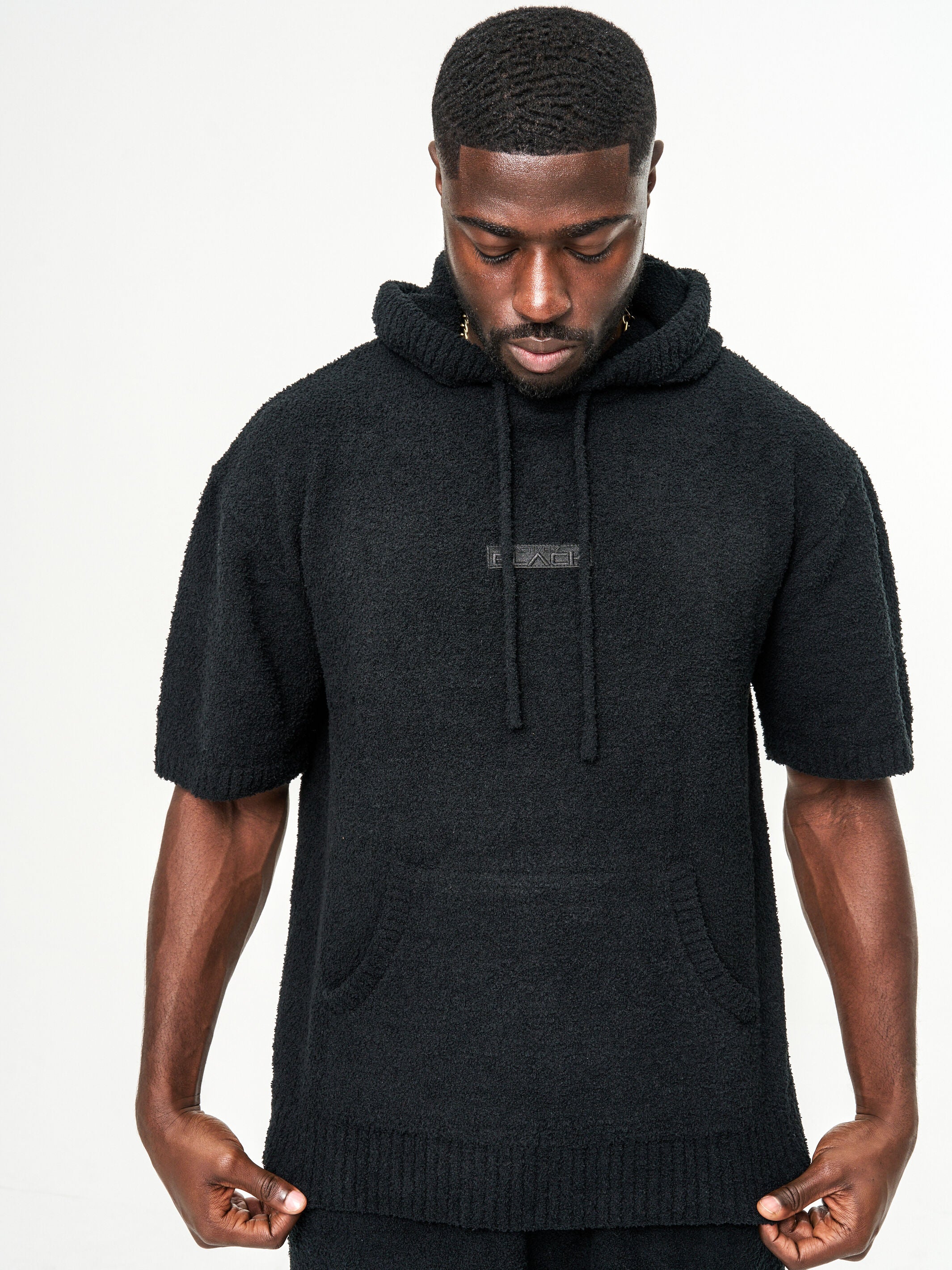 Gray short sleeve outlet hoodie