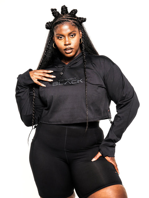 Women's Stealth Performance Crop Hoodie