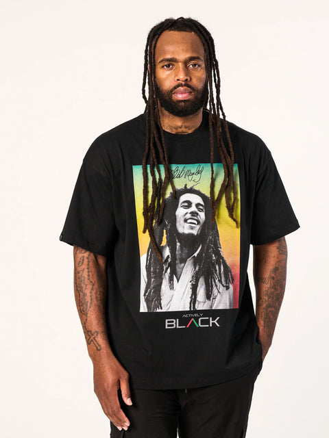 Bob Marley x Actively Black Lifestyle Tee