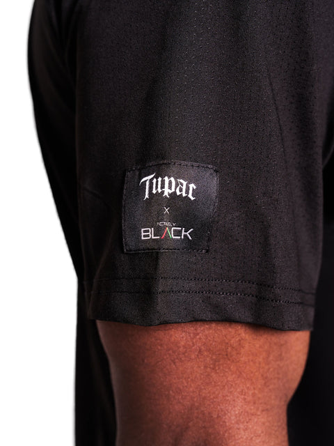 Unisex Tupac x Actively Black Performance Shirt