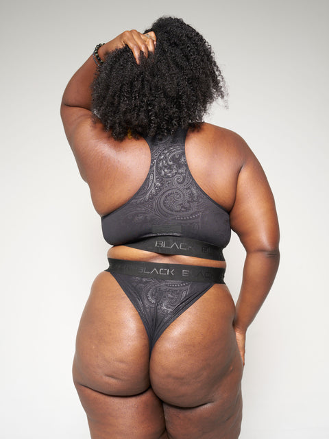 Black Band Swim Bottom