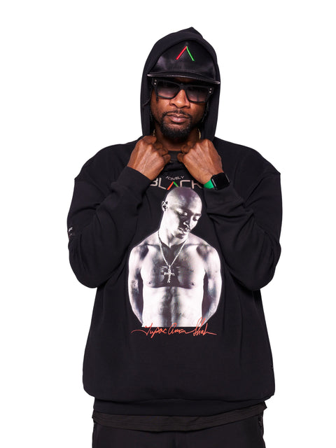 Unisex Tupac x Actively Black Hoodie