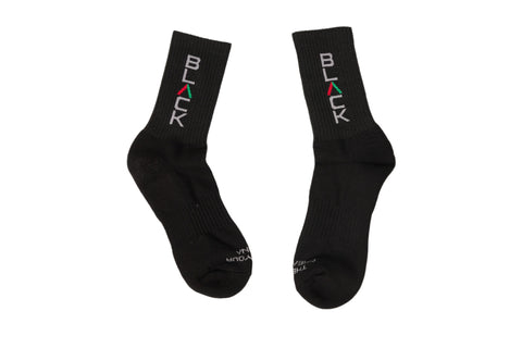 Actively Black Logo Performance Socks