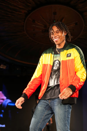 Bob Marley x Actively Black Bomber Jacket
