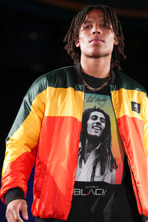 Bob Marley x Actively Black Bomber Jacket