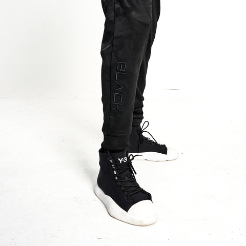 Men's Black Camo Luxe Joggers