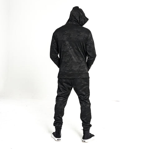 Black Camo Luxe Pullover Hoodie