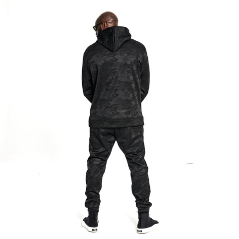 Black Camo Luxe Pullover Hoodie