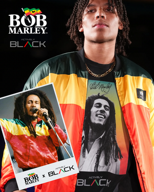 Bob Marley x Actively Black Bomber Jacket
