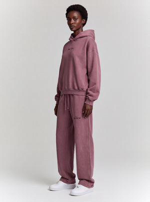 Actively Black Logo Vintage Washed Fleece Sweatpants