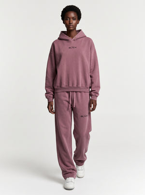 Actively Black Logo Vintage Washed Fleece Sweatpants