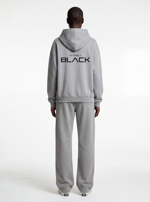Actively Black Logo Vintage Washed Fleece Sweatpants
