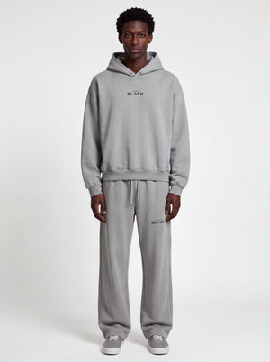 Actively Black Logo Vintage Washed Fleece Sweatpants
