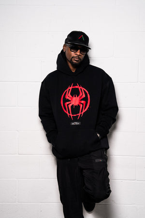 Miles Morales x Actively Black Logo Hoodie