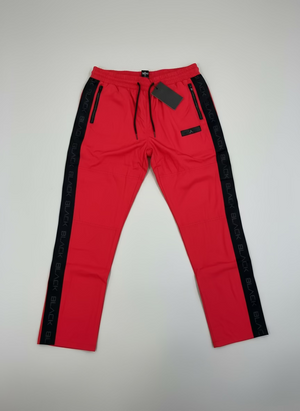Actively Black Red Windbreaker Pants