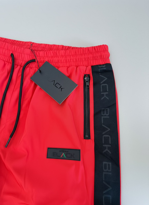 Actively Black Red Windbreaker Pants