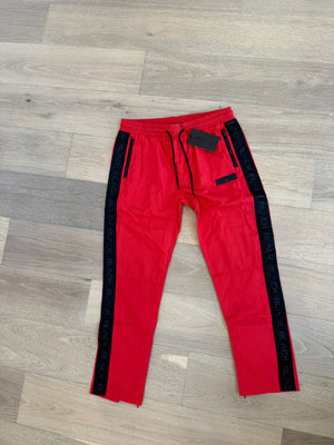 Actively Black Red Windbreaker Pants