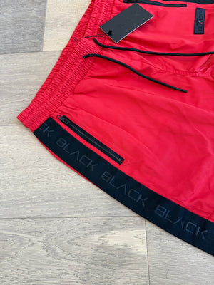 Actively Black Red Windbreaker Pants