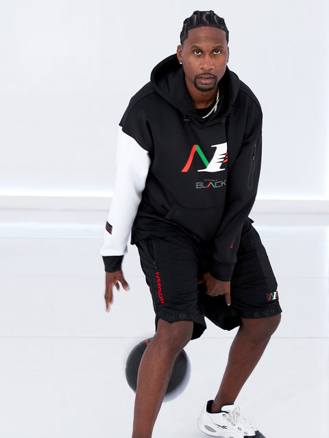 Allen Iverson x Actively Black Logo Shorts