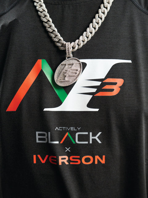 Allen Iverson x Actively Black Logo Shirt