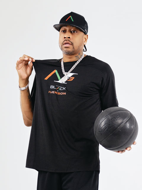 Allen Iverson x Actively Black Logo Shirt