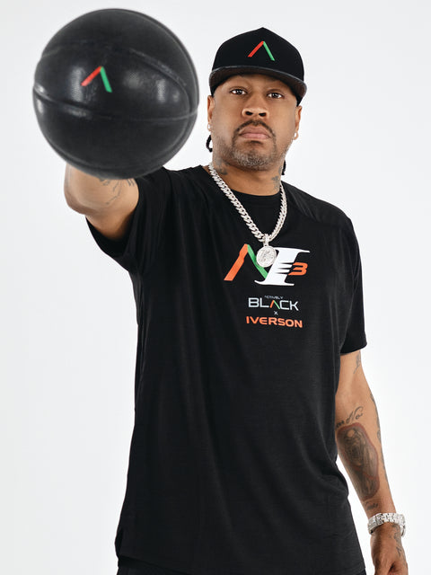 Allen Iverson x Actively Black Logo Shirt