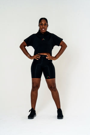 Women's Pinnacle Short Sleeve Crop Hoodie