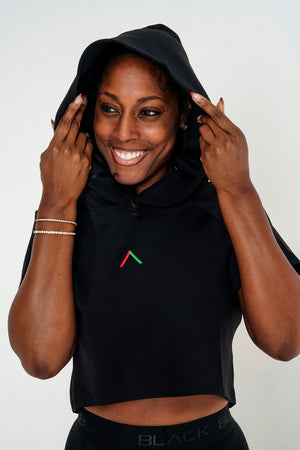 Women's Pinnacle Short Sleeve Crop Hoodie