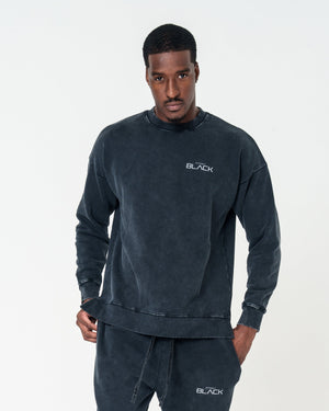 Unisex Actively Black Vintage Lifestyle Crewneck