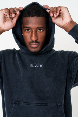 Unisex Actively Black Vintage Lifestyle Hoodie