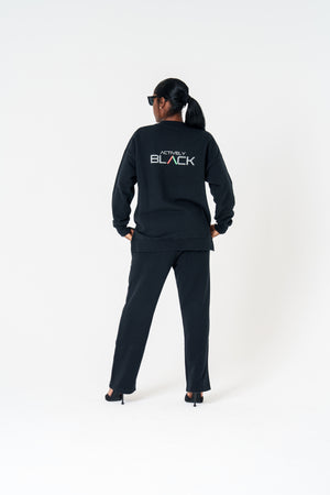 Unisex Actively Black Vintage Lifestyle Sweatpants