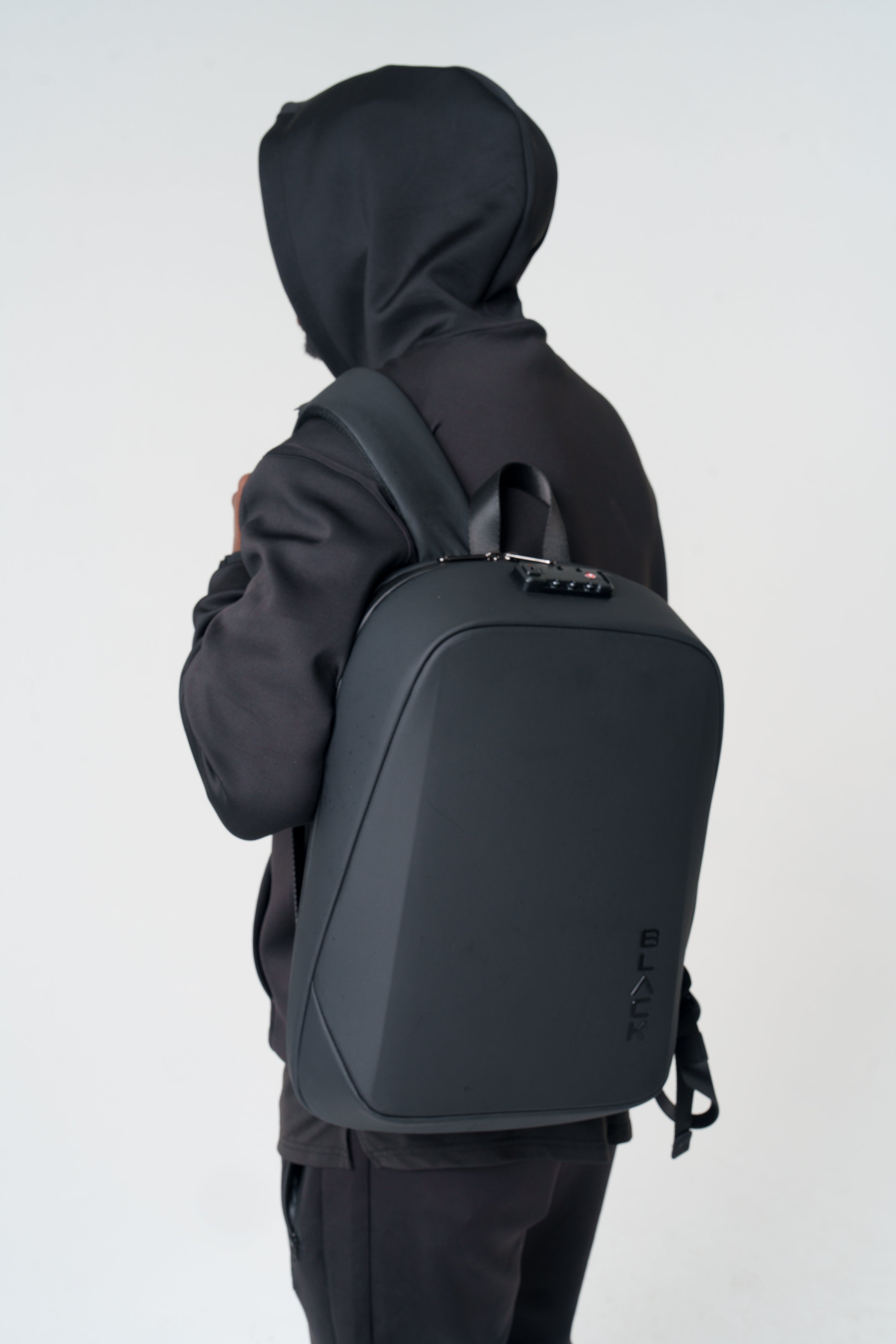 backpack black laptop BIS 'The Backpack' in back panel luggage strap Mobile Solution 2 Deluxe Backpack