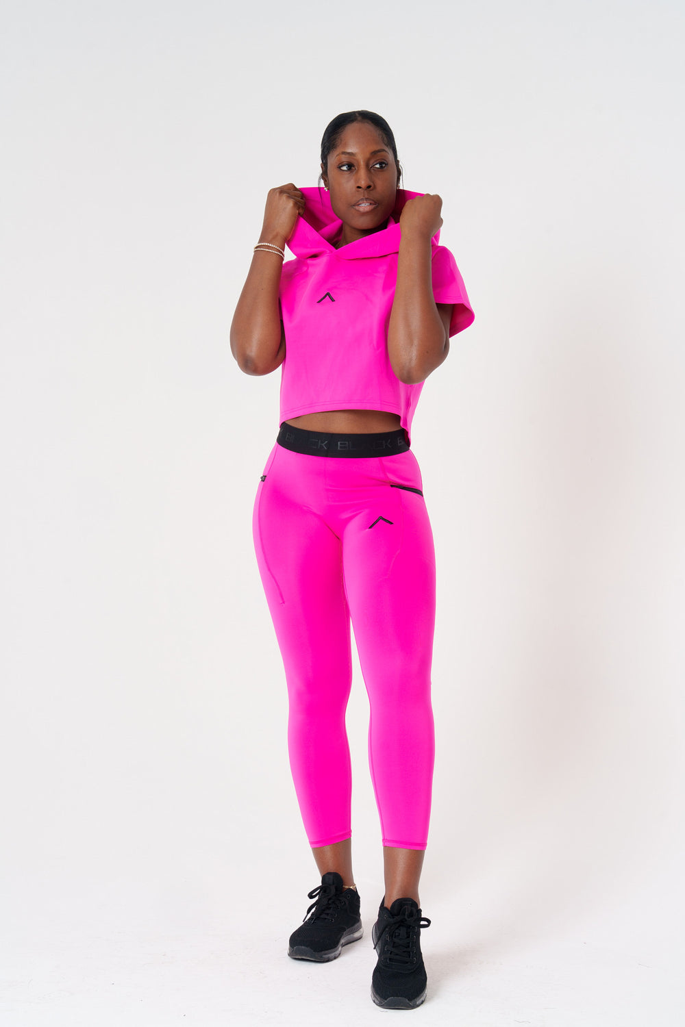 Women's Pinnacle Short Sleeve Crop Hoodie