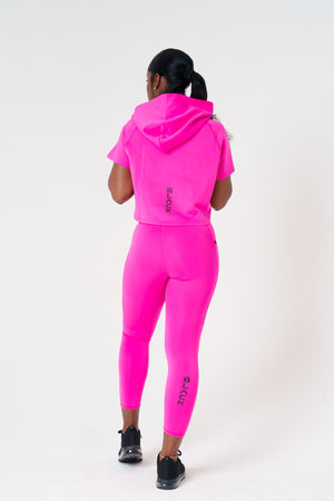 Women's Pinnacle Short Sleeve Crop Hoodie