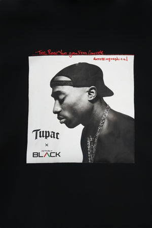 Unisex Tupac x Actively Black Signature Rose Hoodie