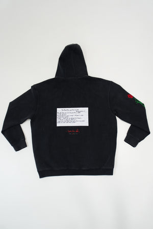 Unisex Tupac x Actively Black Signature Rose Hoodie