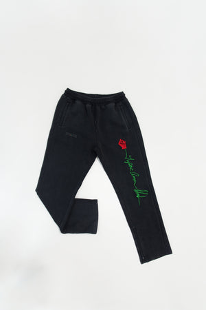 Unisex Tupac x Actively Black Signature Rose Joggers