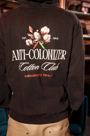 Actively Black Cotton Anti-Colonizer Hoodie