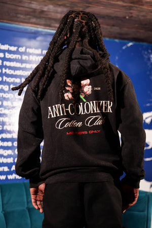 Actively Black Cotton Anti-Colonizer Hoodie