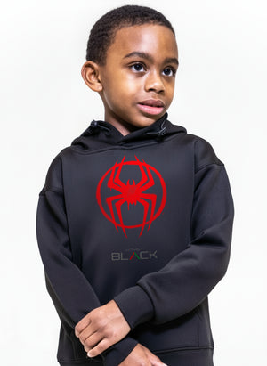 Miles Morales x Actively Black Logo Hoodie