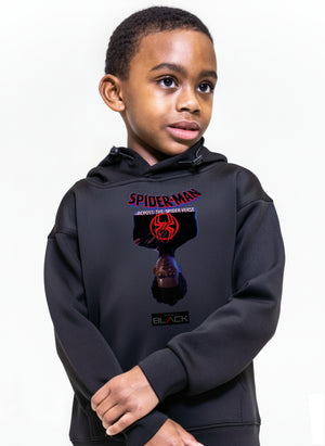 Miles Morales x Actively Black Upside Down Hoodie